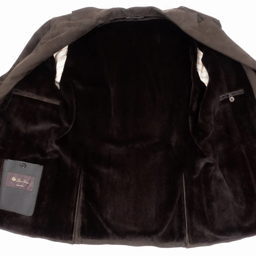 Rare Handmade Loro Piana Calfskin Mink Fur Jacket Men's 50 (Medium)